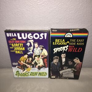 Dvd / Vhs Spooks Run Wild New Dvd / Open Vhs Tape Lot Bela Lugosi Horror Comedy